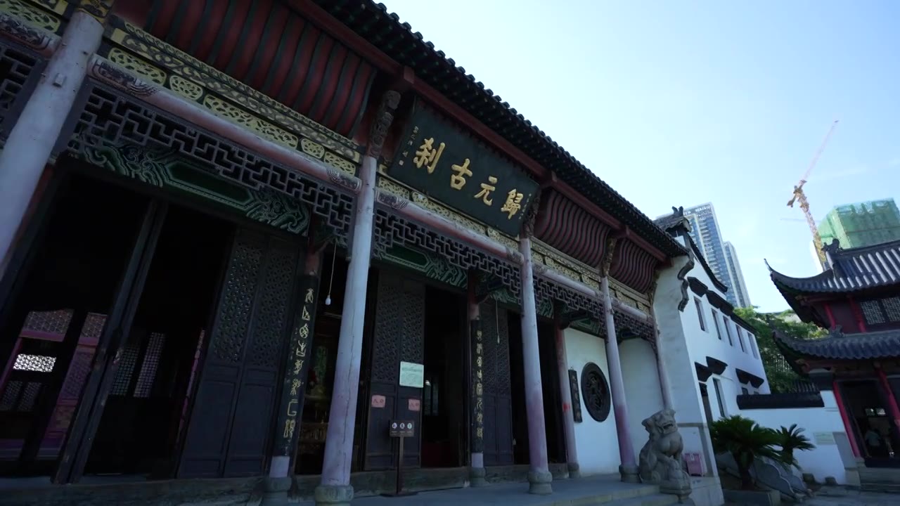 中国湖北武汉汉阳区归元禅寺视频素材