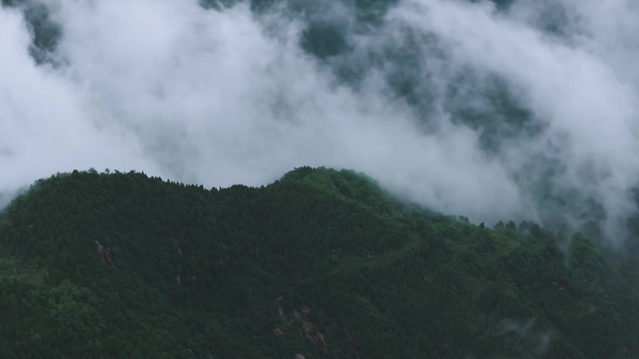 秦岭云海航拍视频素材