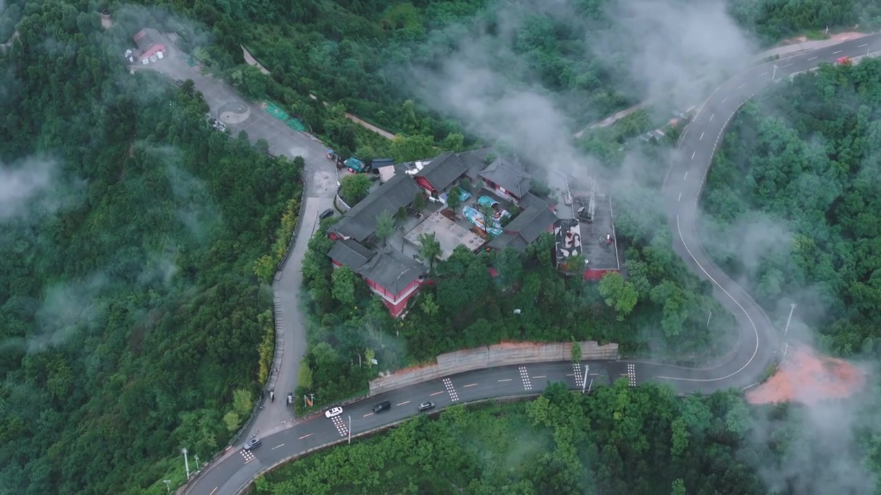 秦岭云海航拍视频素材