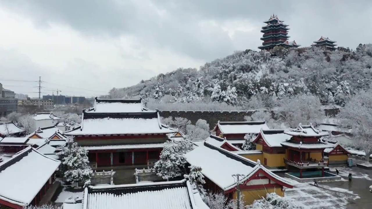 静海寺雪景视频下载