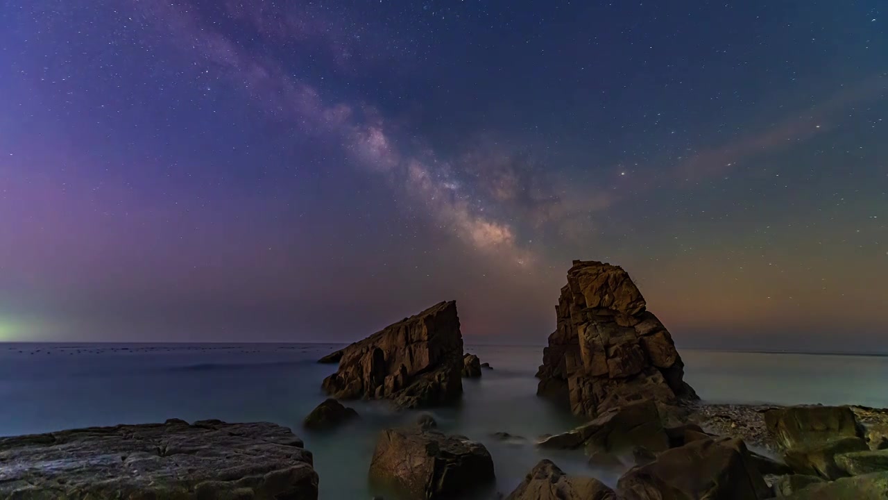 大连海边星空视频下载