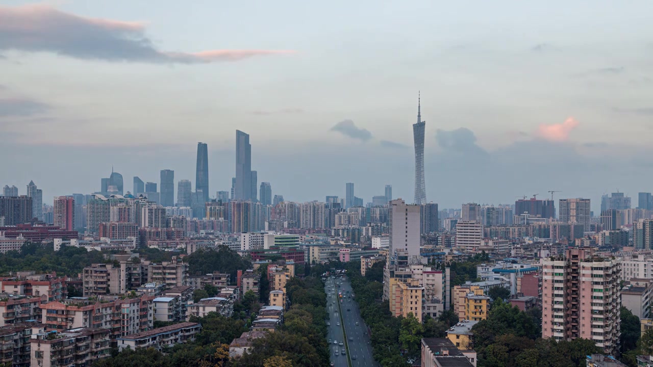 广州日转夜延时视频下载