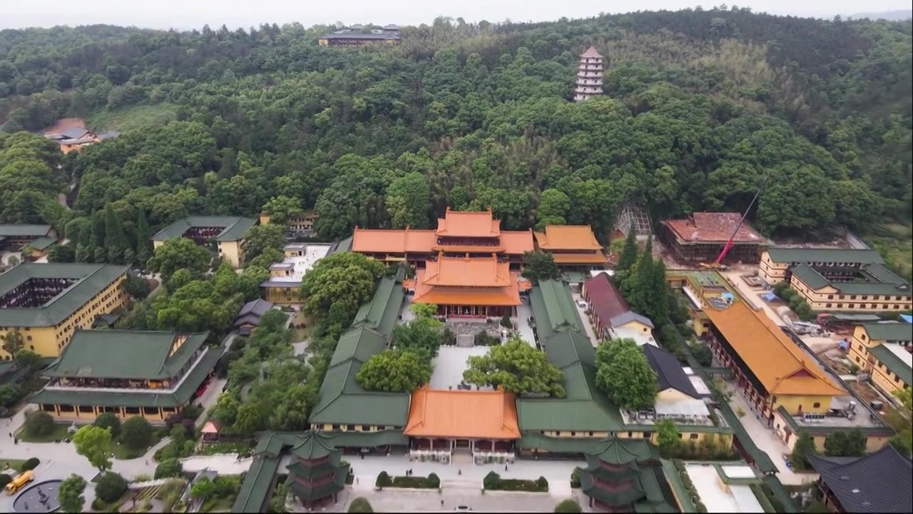 江西东林寺视频素材