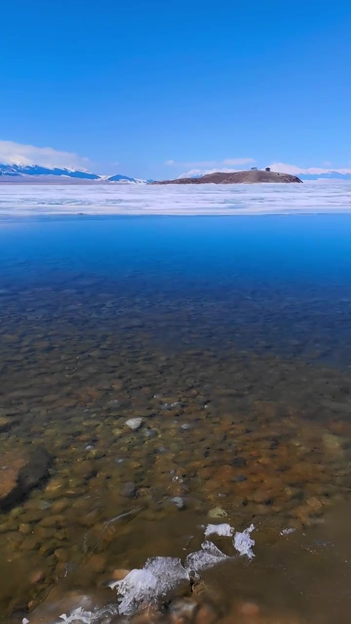 新疆博乐赛里木湖风光视频素材