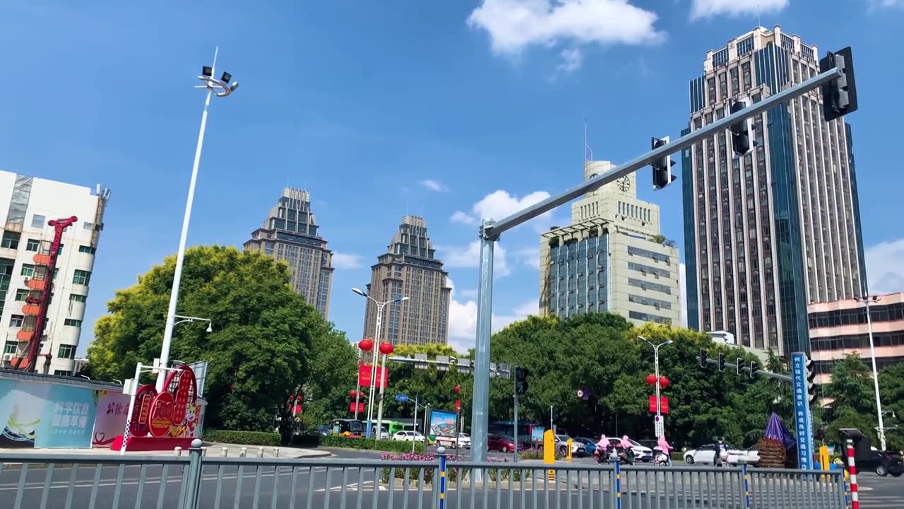 江西吉安吉州区街景视频素材