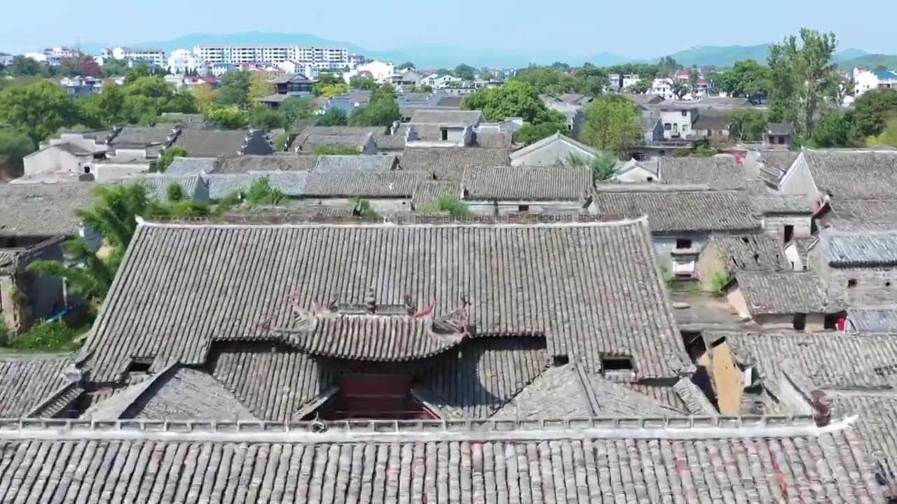 江西吉安渼陂古村古建筑视频素材