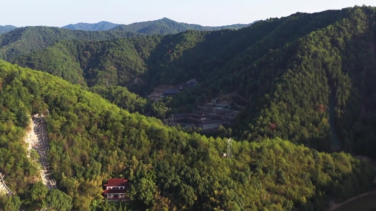 航拍青原山风景区视频素材