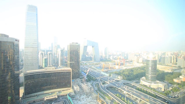 MVI_0334beijingcbdtimelapse视频素材