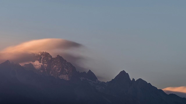 玉龙雪山顶视频素材