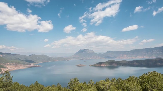 泸沽湖延时视频素材