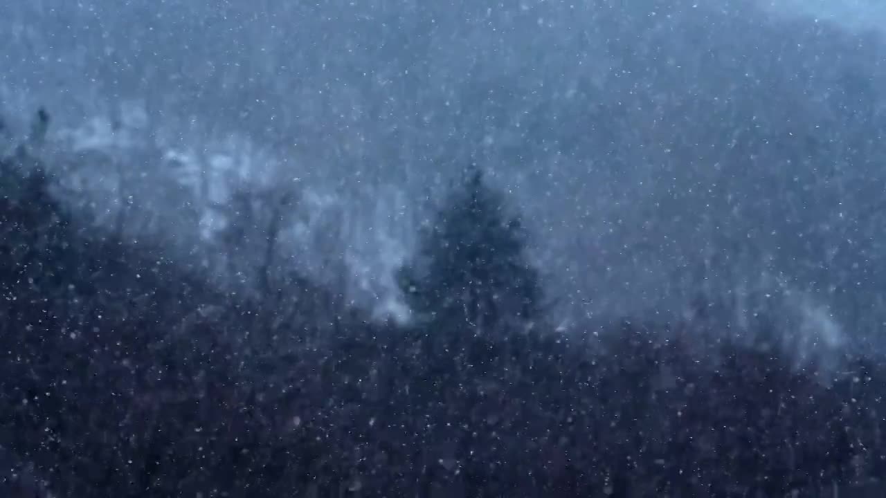 冬天下雪雪山冰冻寒冷霜降大雪（合集）视频素材