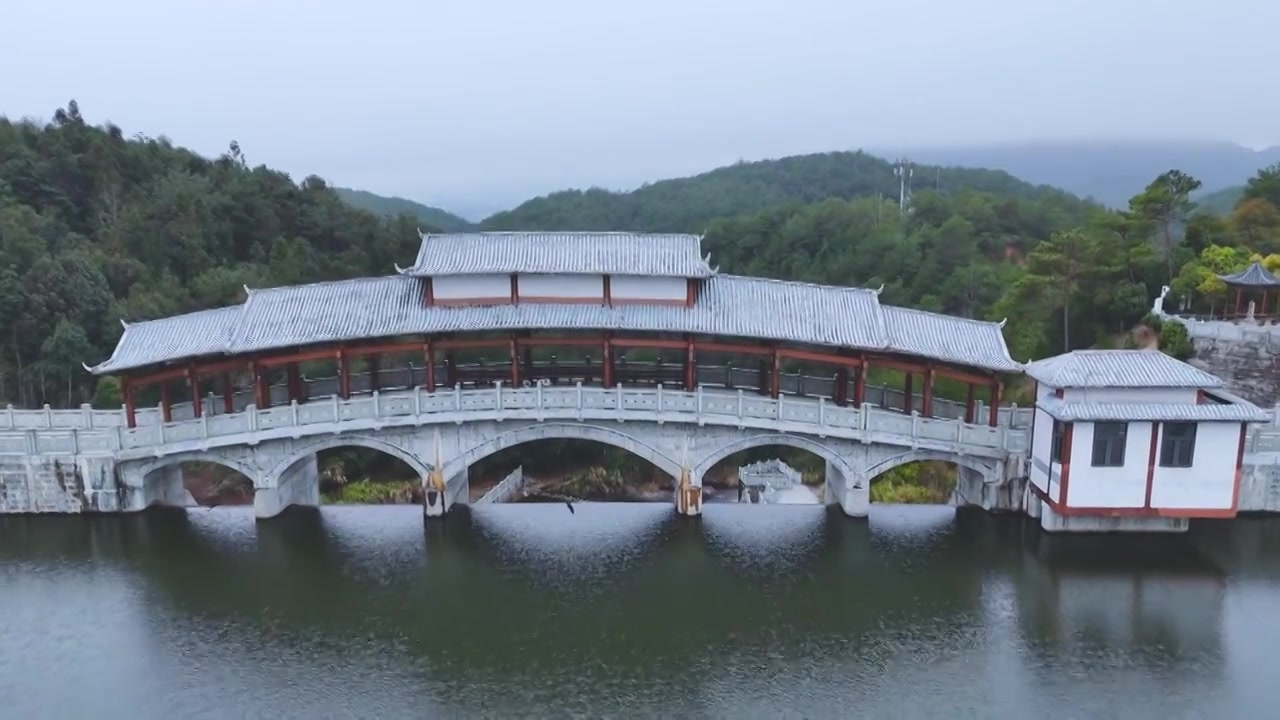 梁野山风景区航拍视频素材