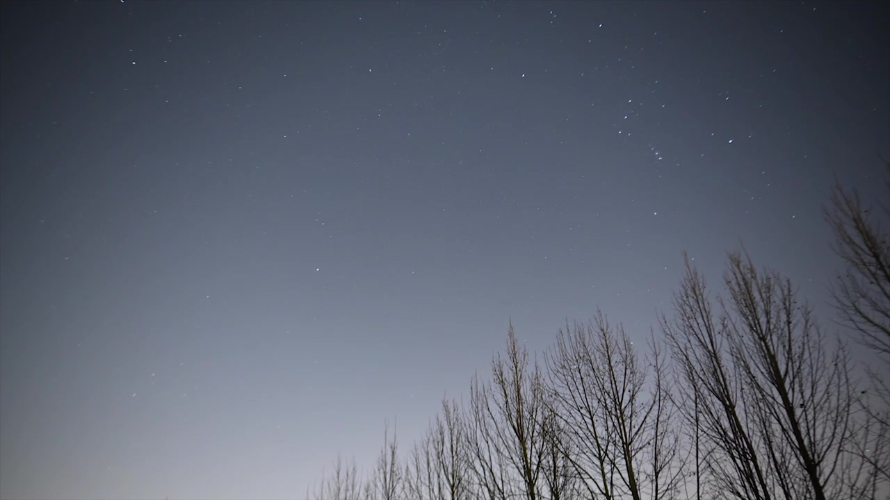 北京夜晚的星空视频素材