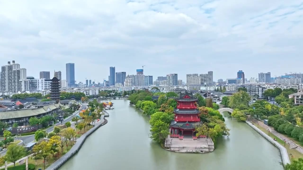 淮安运河博物馆 运河楹联馆视频素材