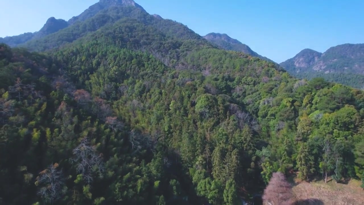 蕉岭县佛根，皇佑笔航拍视频素材