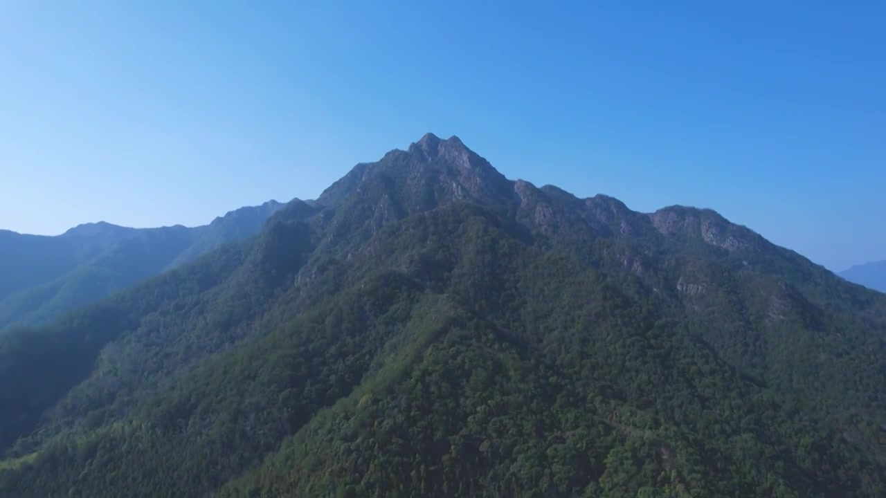 蕉岭县佛根，皇佑笔航拍视频素材