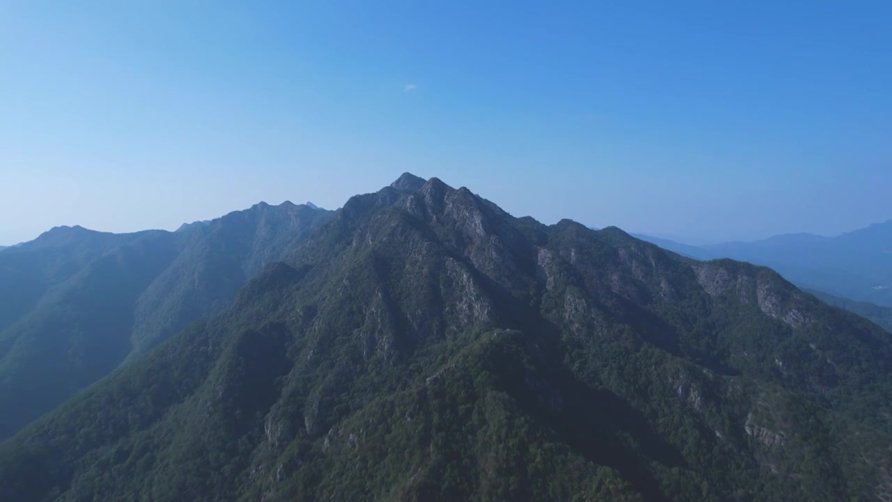 蕉岭县佛根，皇佑笔航拍视频素材