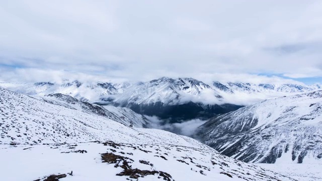 雪山云海视频素材