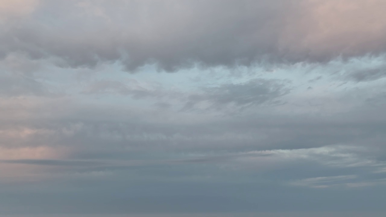 千米高空的仅天空云景视频素材