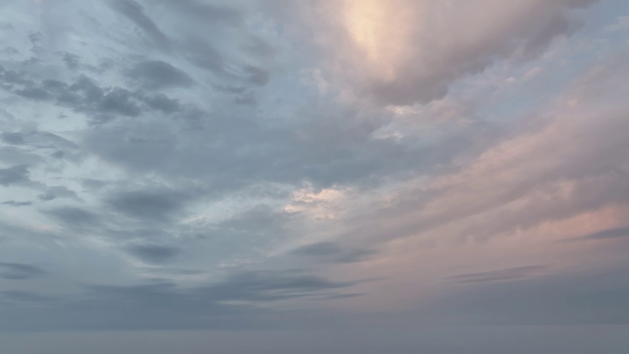 千米高空的仅天空云景视频素材