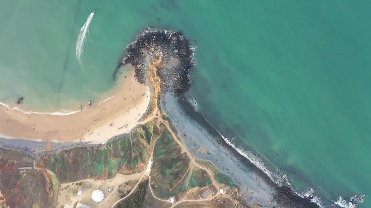 航拍福建平潭岛海岛风光视频素材