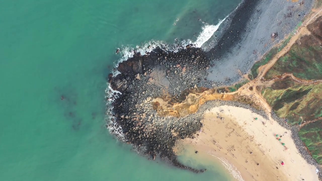 航拍福建平潭岛海岛风光视频素材