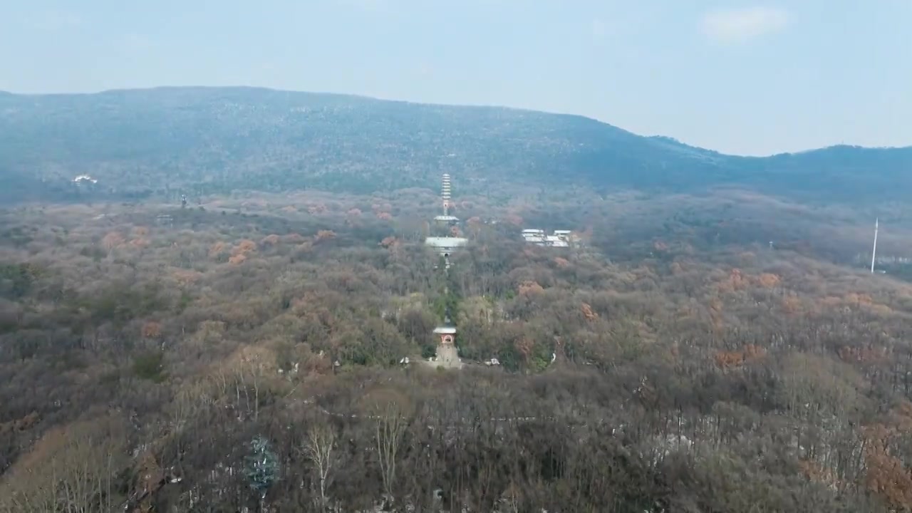 南京灵谷寺雪后延时视频素材