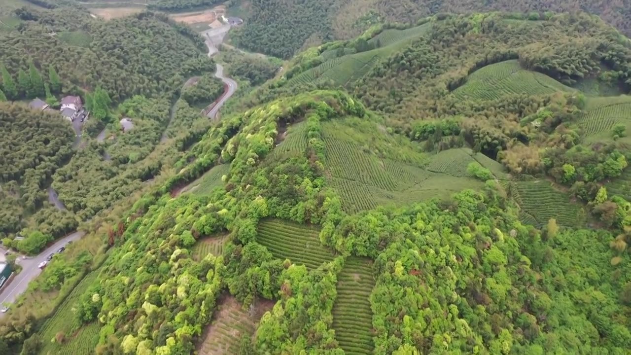 航拍杭州径山寺视频素材