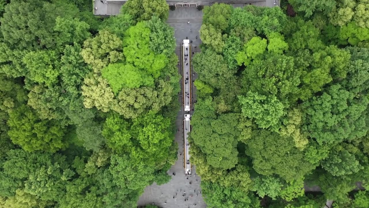 航拍杭州雷峰塔视频素材