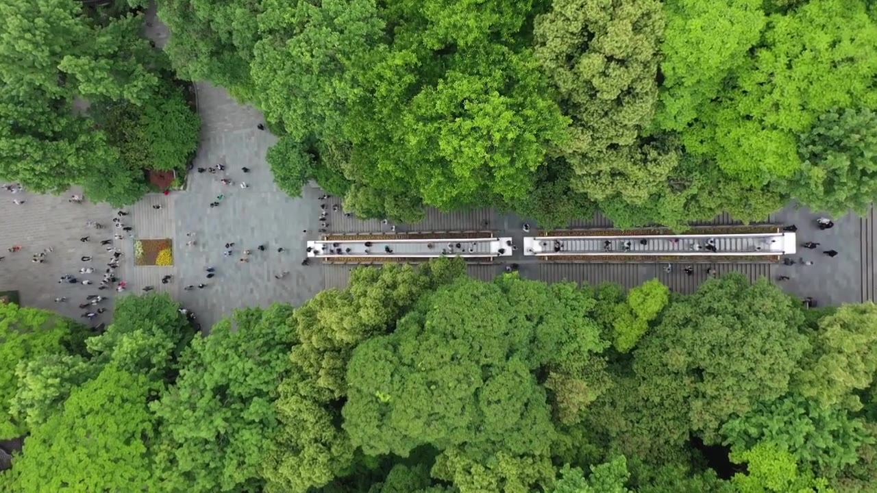 航拍杭州雷峰塔视频素材