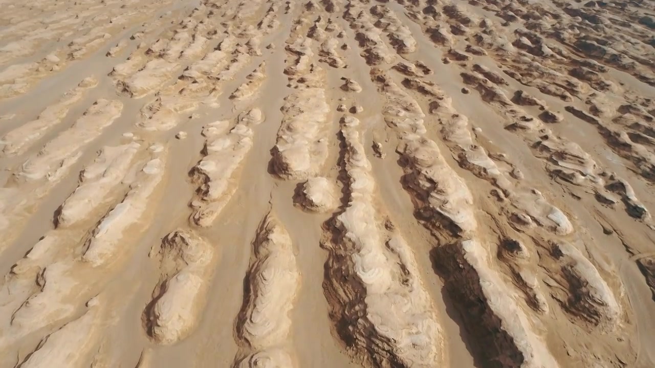 青海海西柴达木盆地俄博梁雅丹群戈壁视频素材