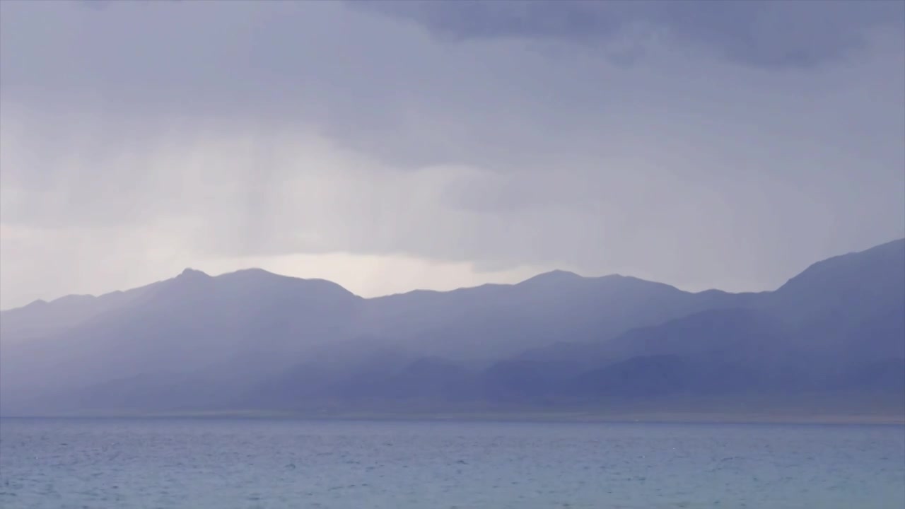 新疆赛里木湖水视频素材