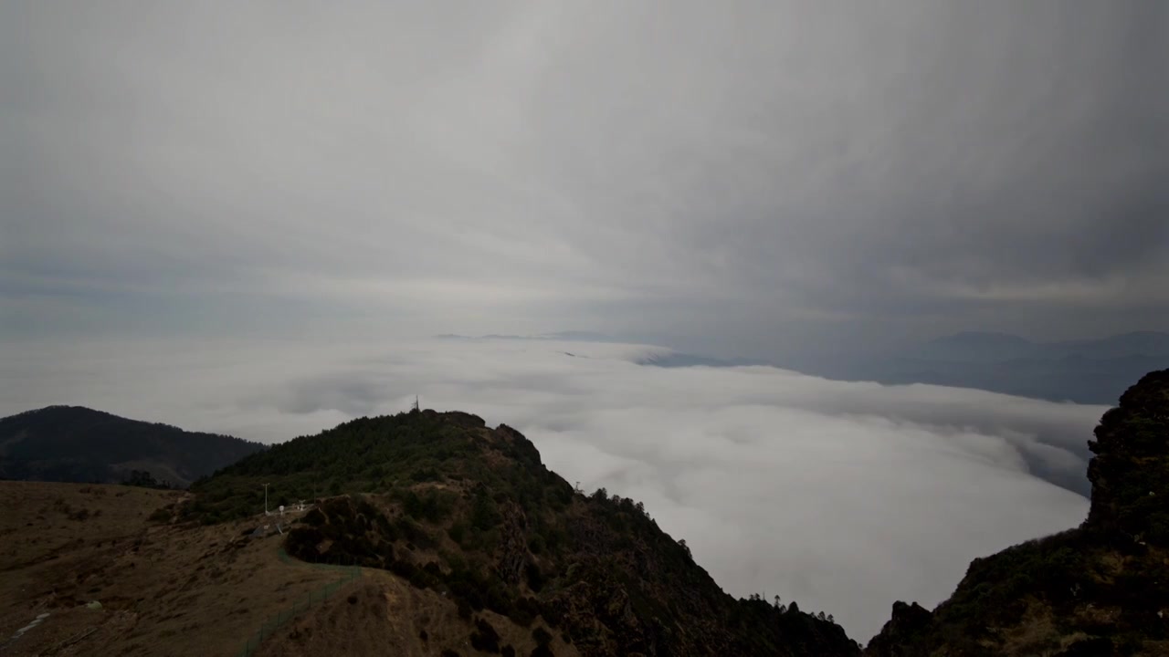 牛背山云海视频素材