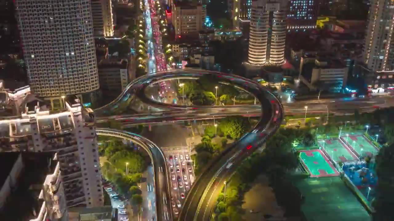 福州市区五四路延时视频素材