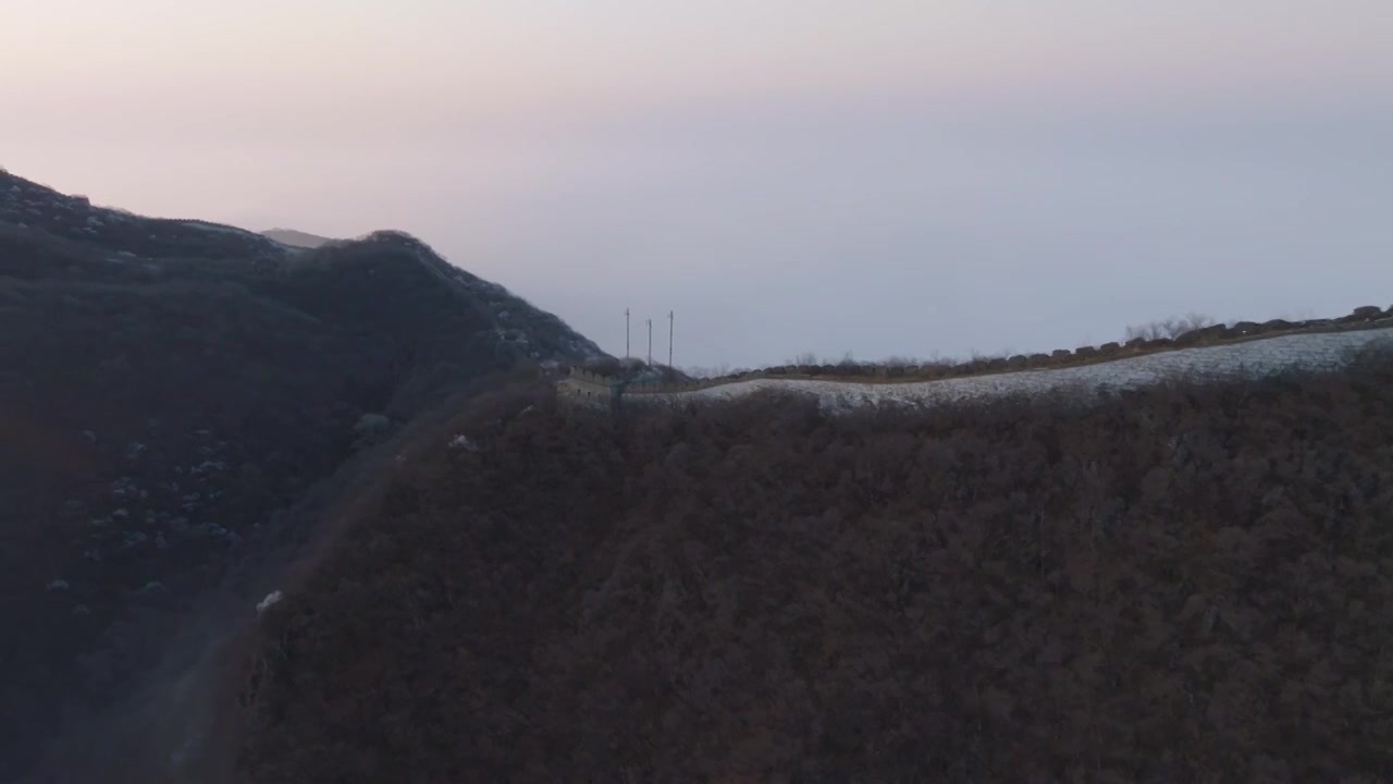 北京箭扣长城桃花云海视频素材