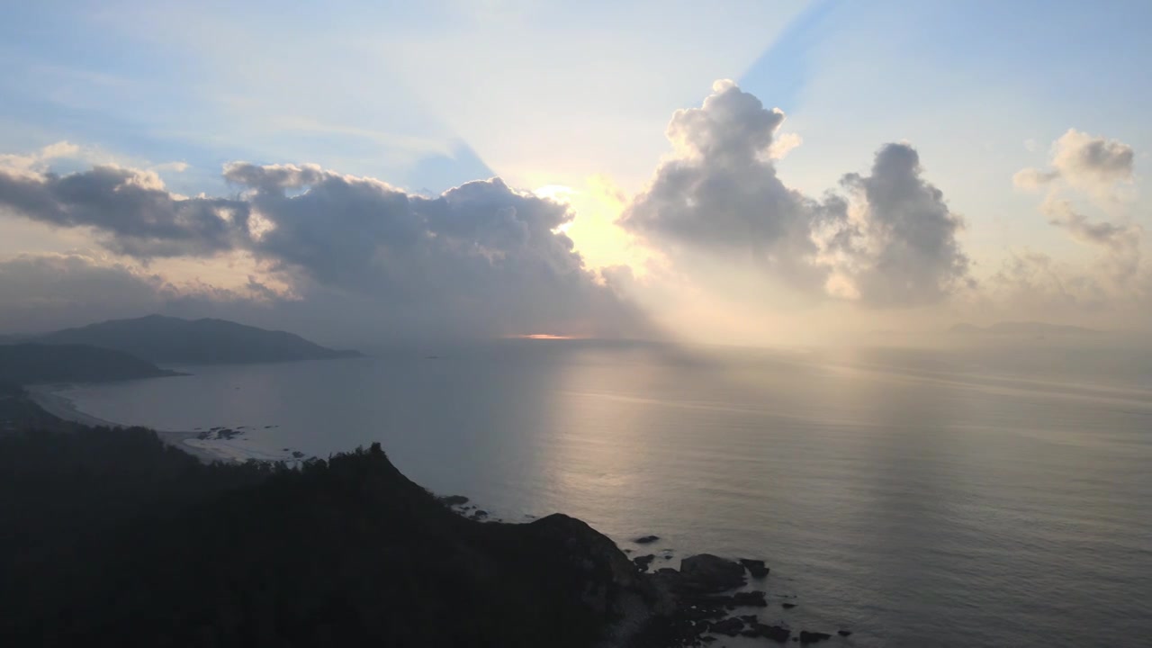 夏天早晨在惠州惠东看海视频素材