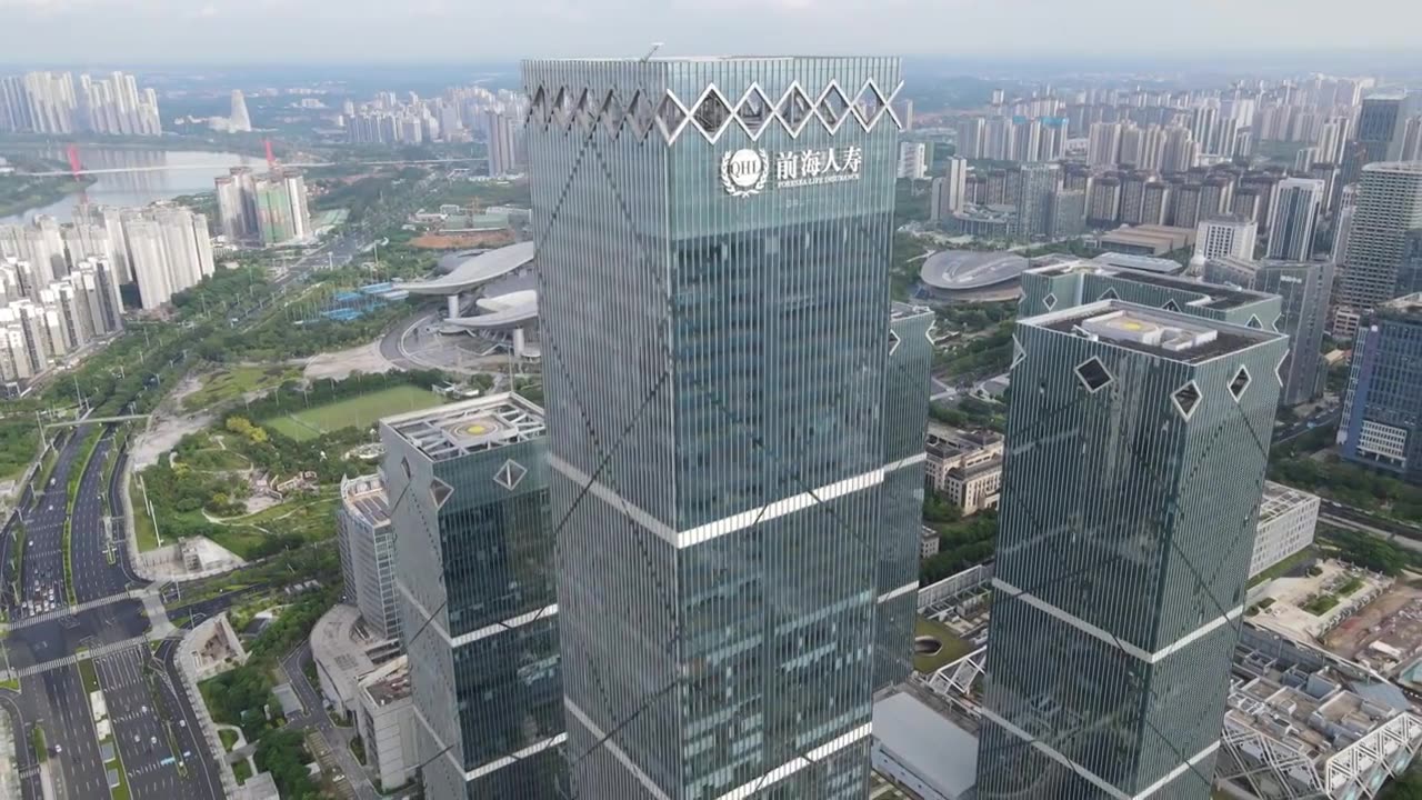 广西前海人寿大厦保险医院医疗金融商业视频下载