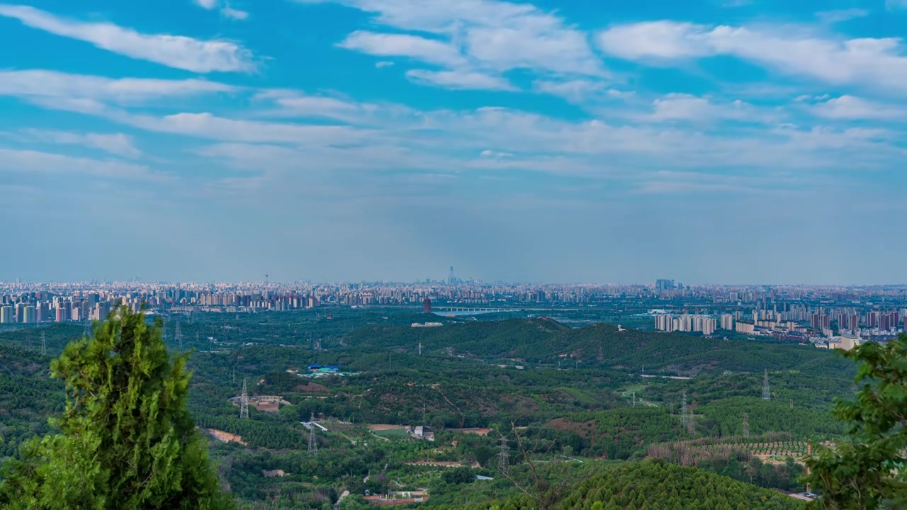 遥望北京城市国贸CBD远景大景视频素材