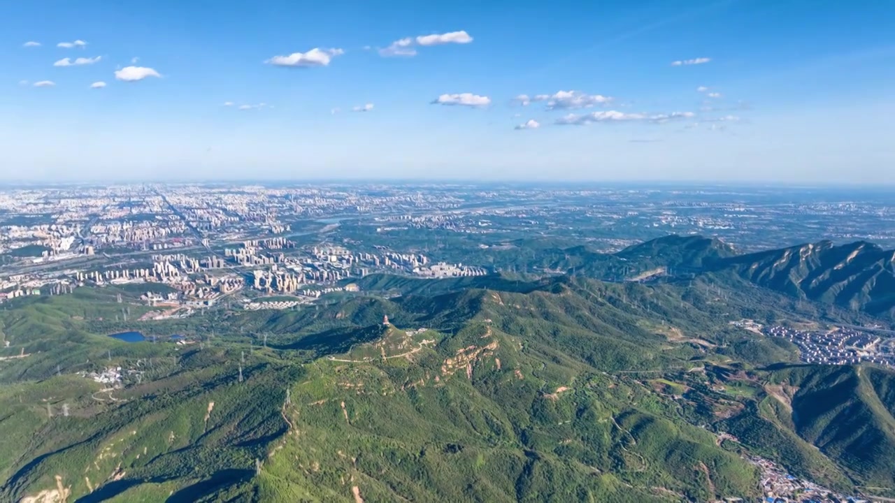 北京大景航拍 俯瞰城市全景视频素材