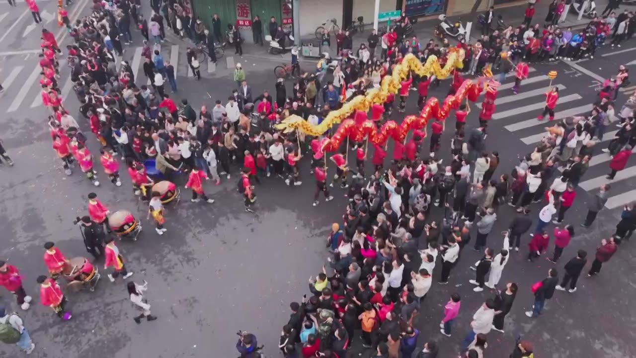 广东省汕头市朝阳区双忠文化节 潮阳博物馆非物质文化遗产英歌舞新年春节舞狮视频素材