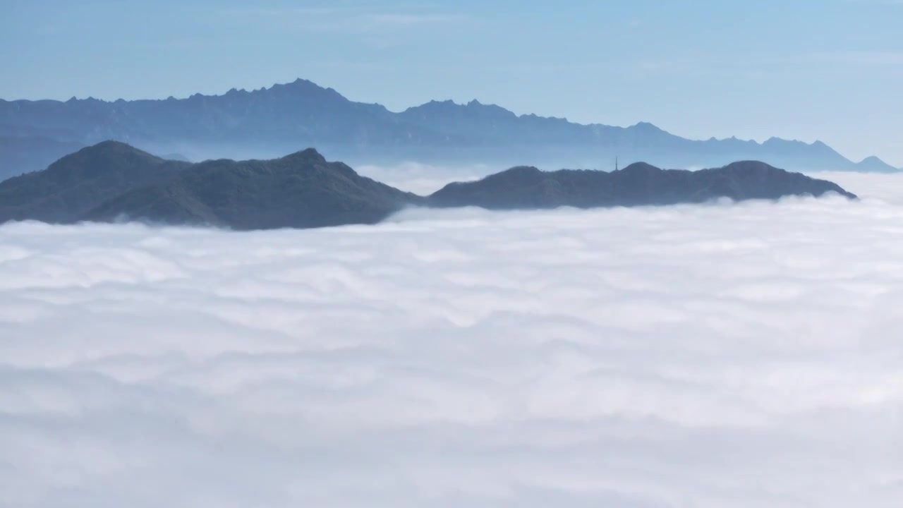 崂山云海视频素材