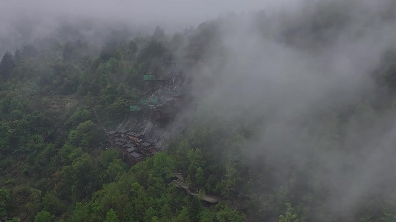 江西上饶望仙谷航拍风光视频素材