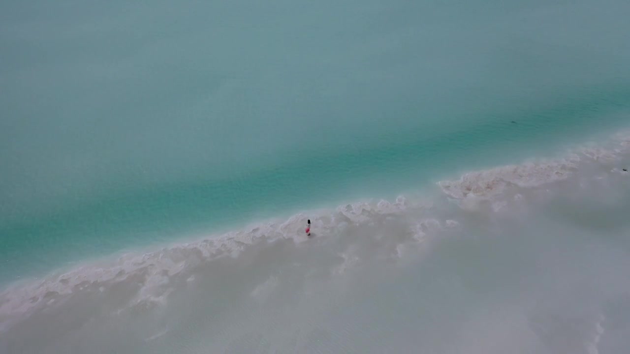 大西北旅游风景航拍图东台吉乃尔湖视频下载