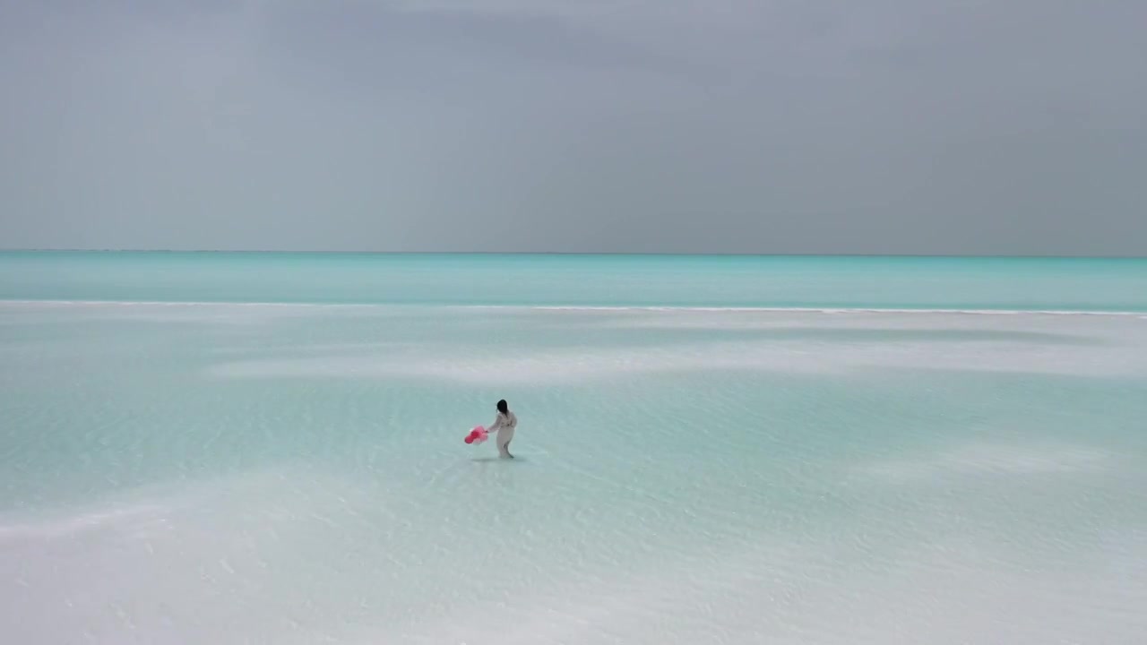 大西北旅游风景航拍图东台吉乃尔湖视频下载