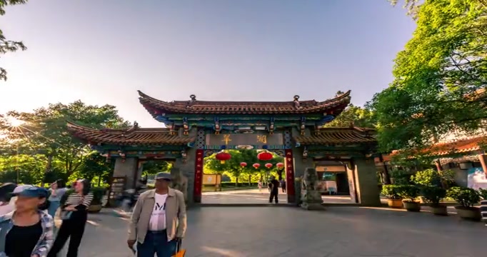 翠湖正门视频素材画面2