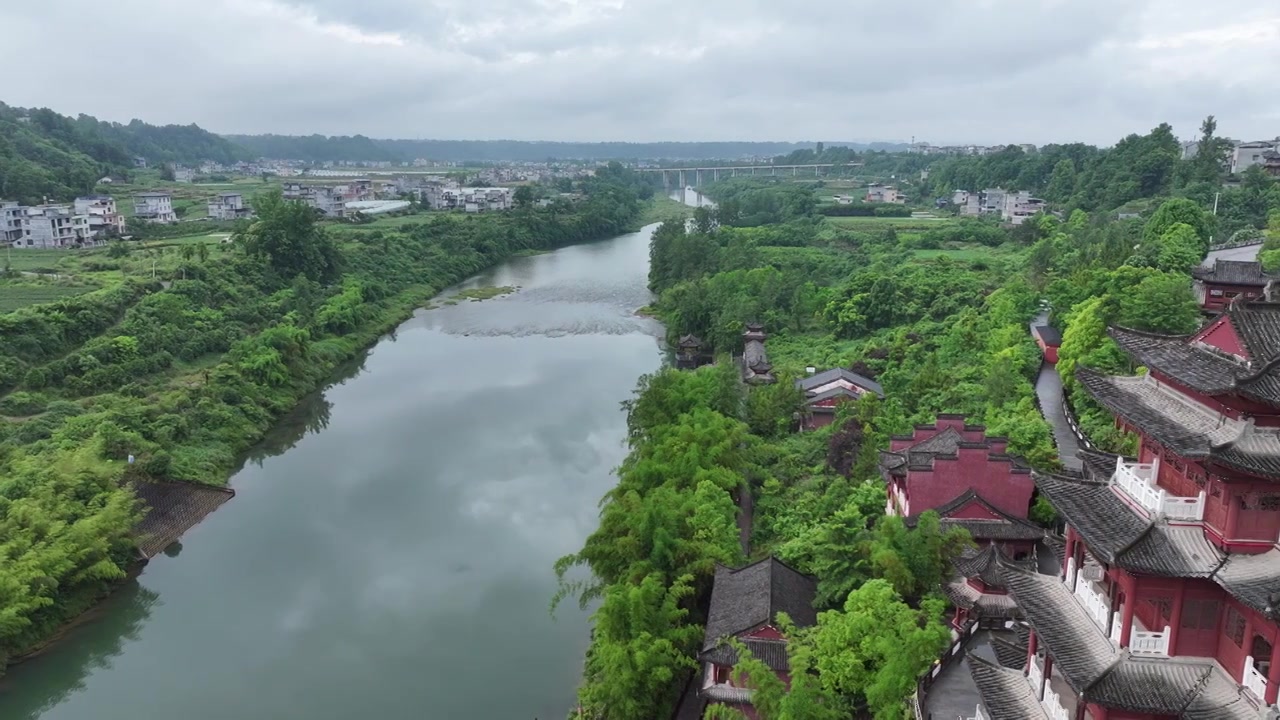 来凤仙佛寺国家4A级景区崖壁石窟视频素材