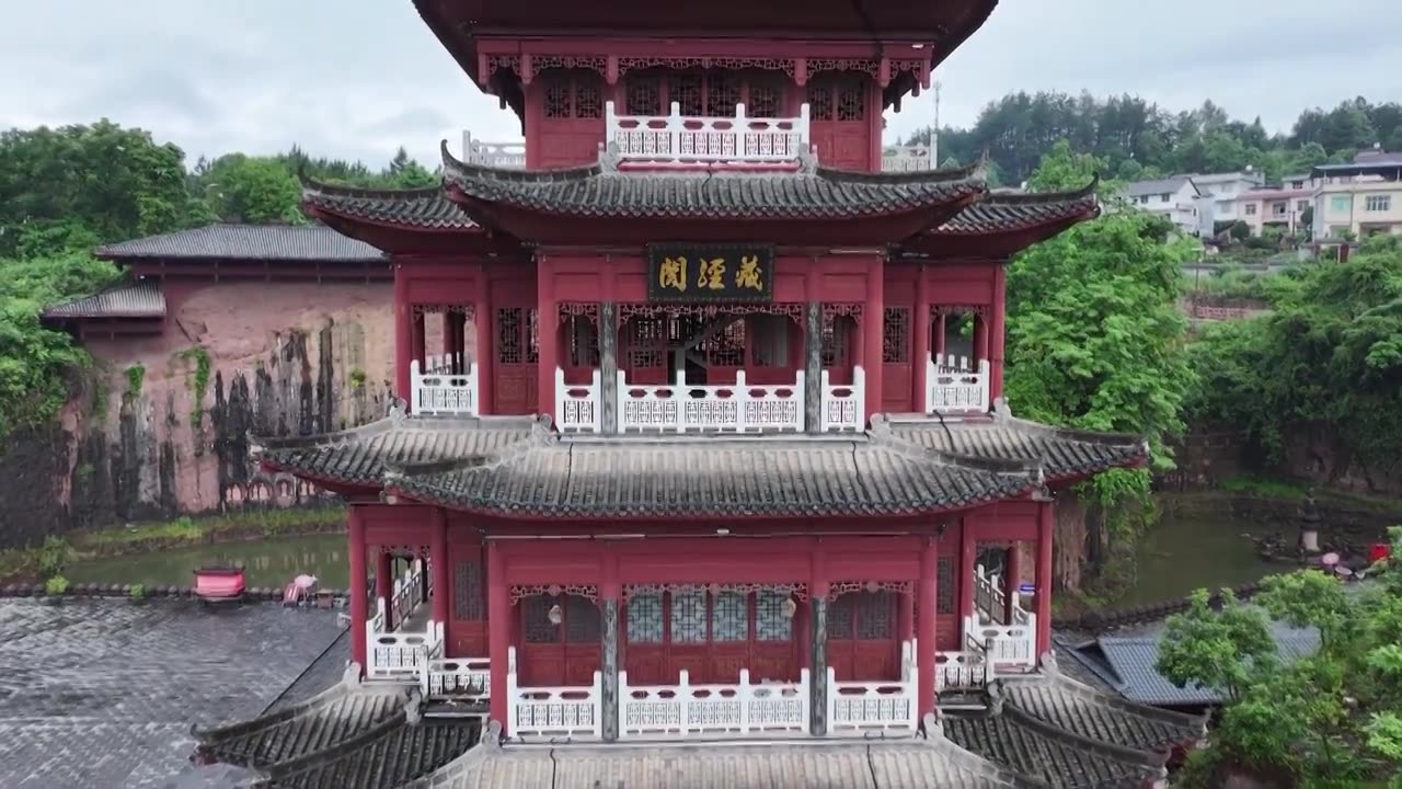 石窟古寺仙佛寺藏经阁视频下载