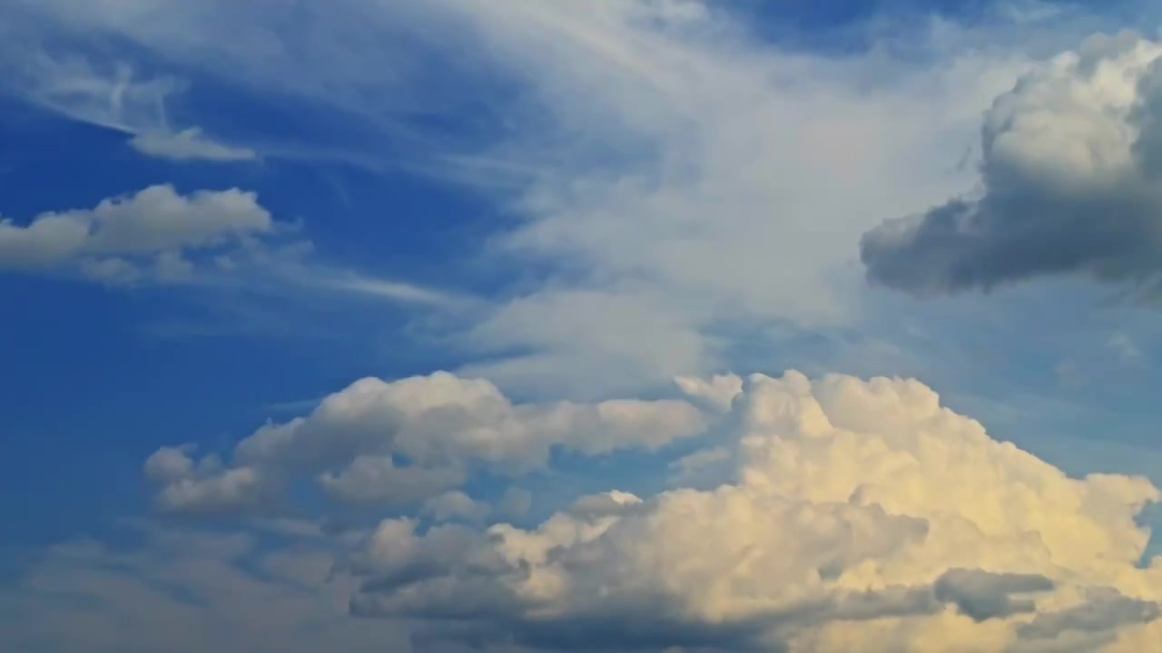 蓝天 白云 天空 云 云景  延时摄影视频素材