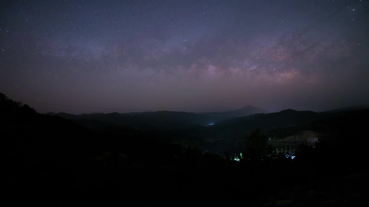 4K夏季星空延时视频素材