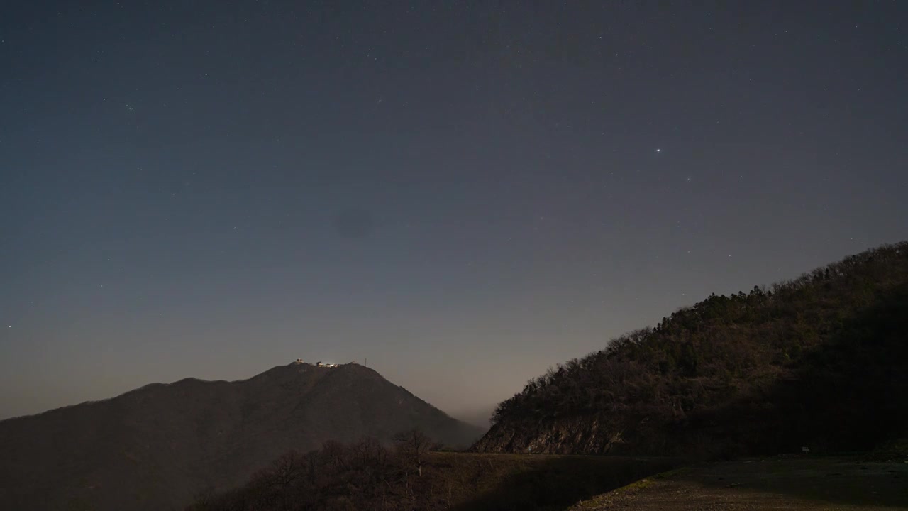 星空云海流星雨延时摄影视频素材